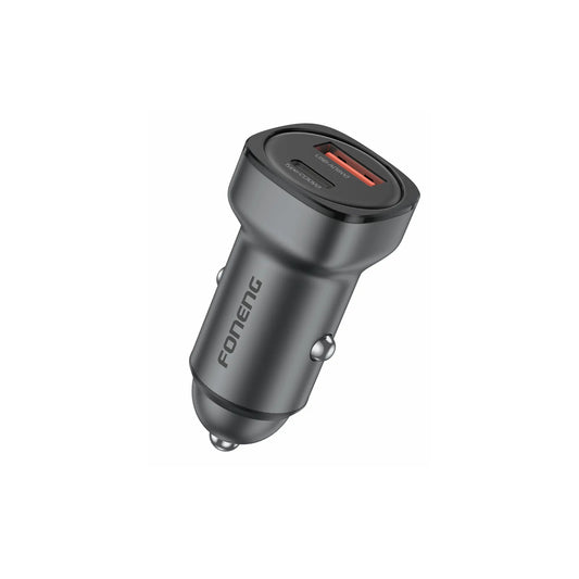 C23 A+C 2-Port Zinc Alloy Car Charger (30W)