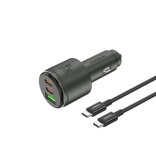 C25 A+C+C 3-Port Metal Car Charger (95W)