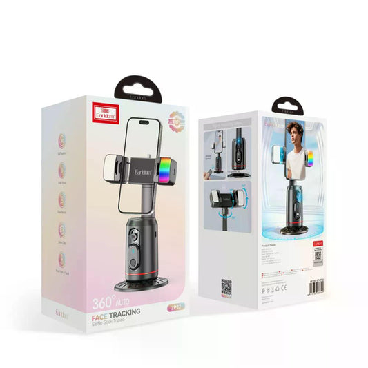 Earldom ET-ZP32 Face Tracking Function Flash Selfie Stick/Tripod Black