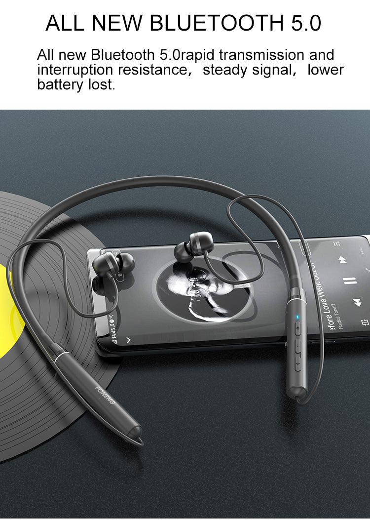 BL31 Silicone Neckband Bluetooth Earphone