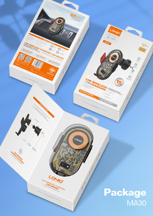 LDNIO MW30/MW30-1 Wireless Charging Car Phone Holder