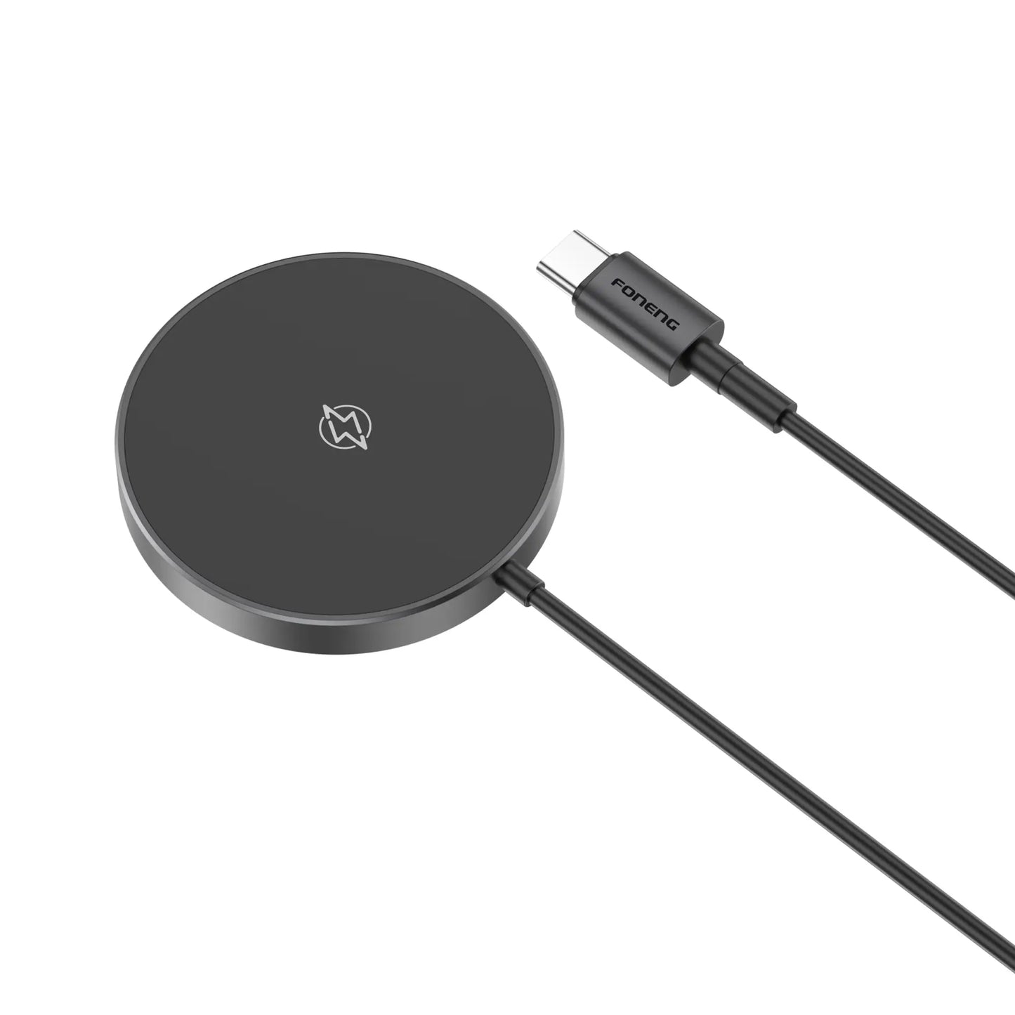 W03 Mini Magnetic Wireless Charger with Stand (15W & with 1M Cable)