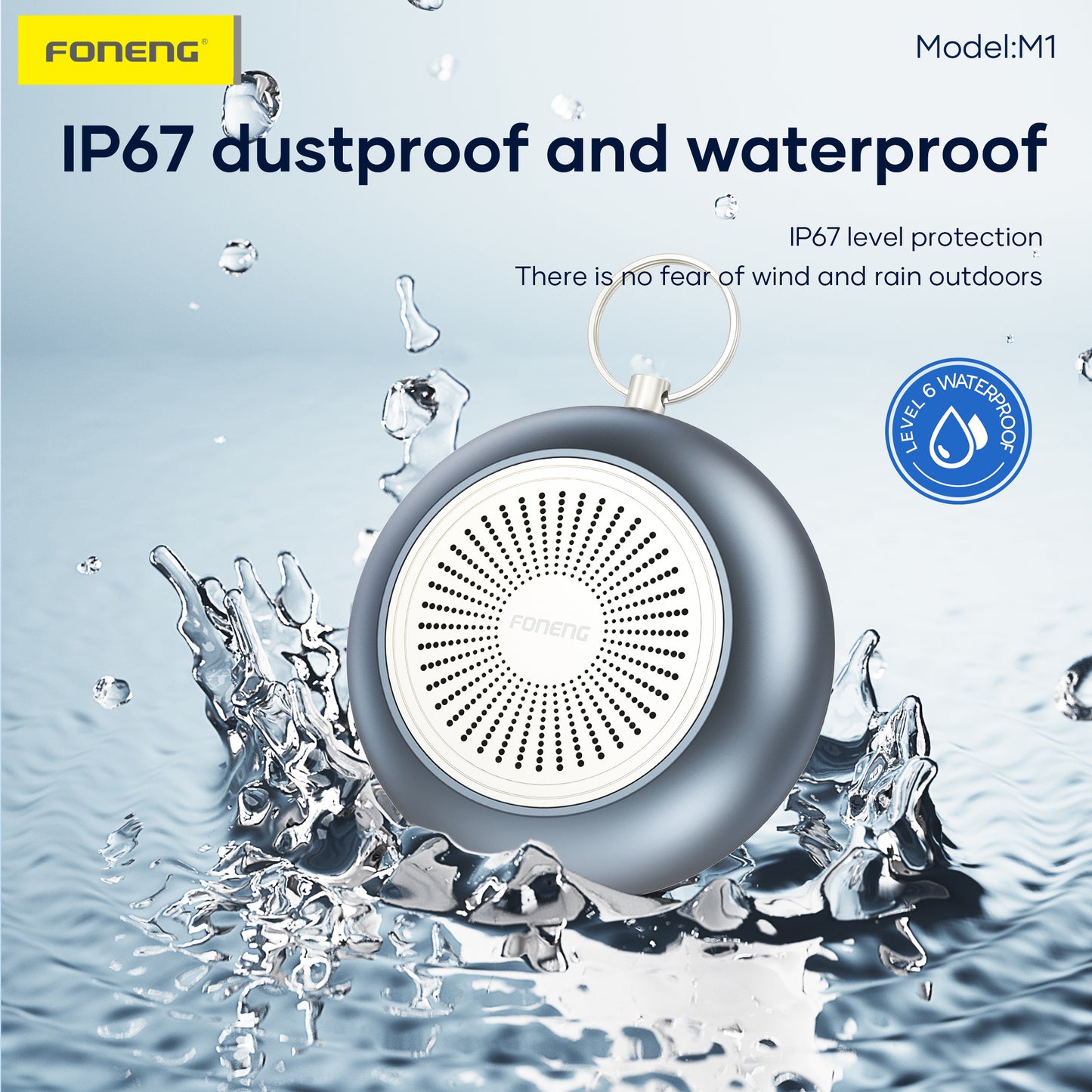 M1 Portable IP67 Waterproof Speaker