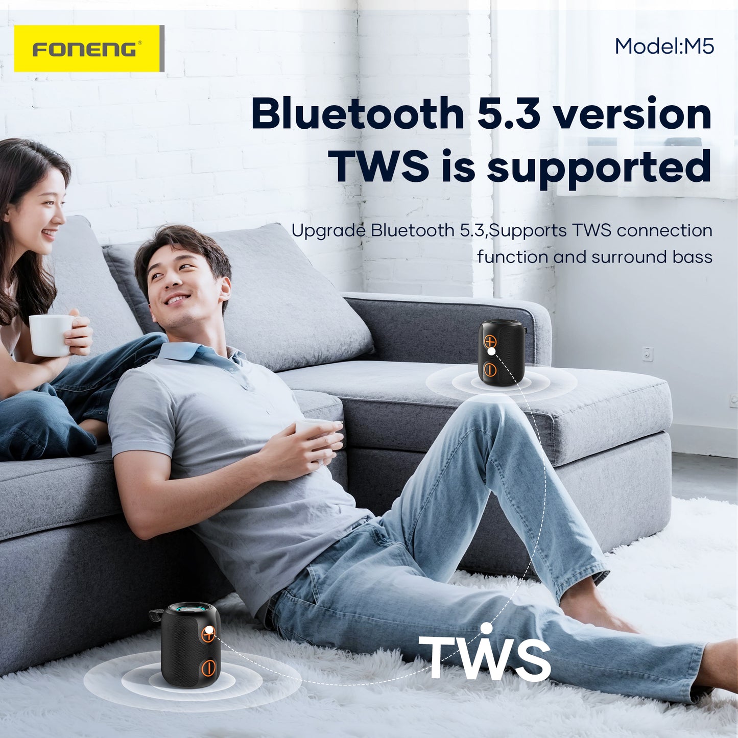 M5 Deep Bass Portable Speaker