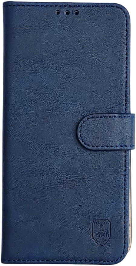 Leather Flip Book cover with card Slot Compatible with Samsung Galaxy A55 (Black)