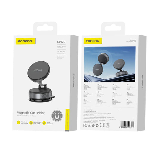 CP129 Vacuum Magnetic Foldable Phone Holder