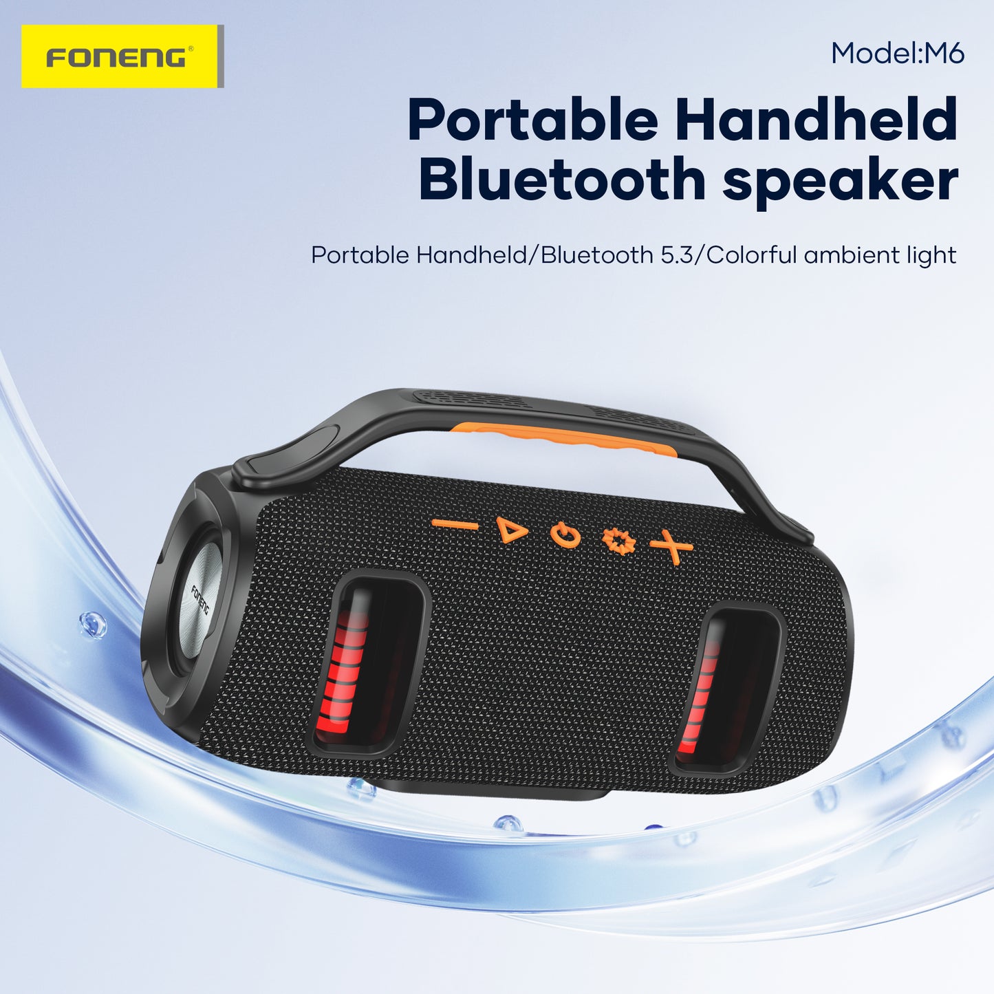 M6 Deep Bass Portable Speaker with Handle
