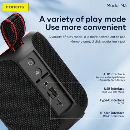 M3 Deep Bass Portable Waterproof Speaker