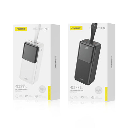 P64 40000mAh Power Bank (22.5W & 3 Outputs)
