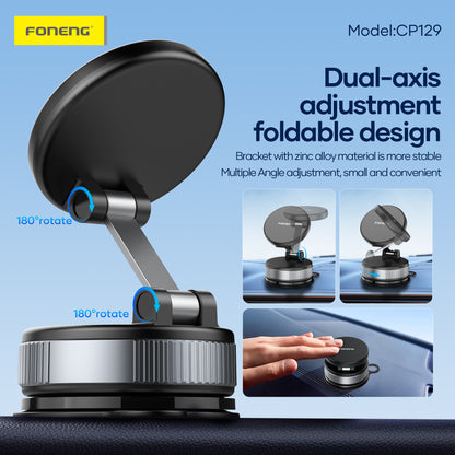 CP129 Vacuum Magnetic Foldable Phone Holder