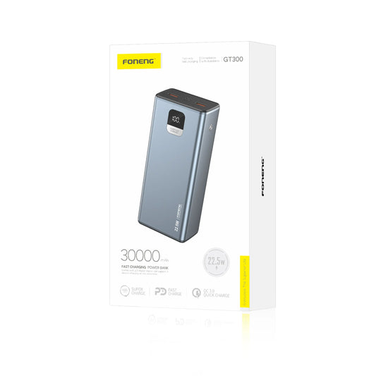 GT300 30000mAh Power Bank (22.5W & 3 Outputs)