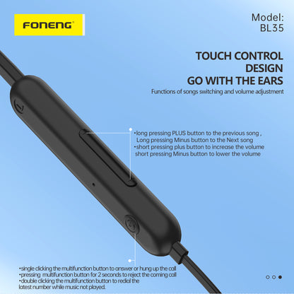 BL35 Sports Neckband Bluetooth Earphone