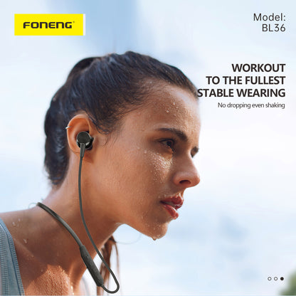 BL36 Deep Bass Neckband Bluetooth Earphone