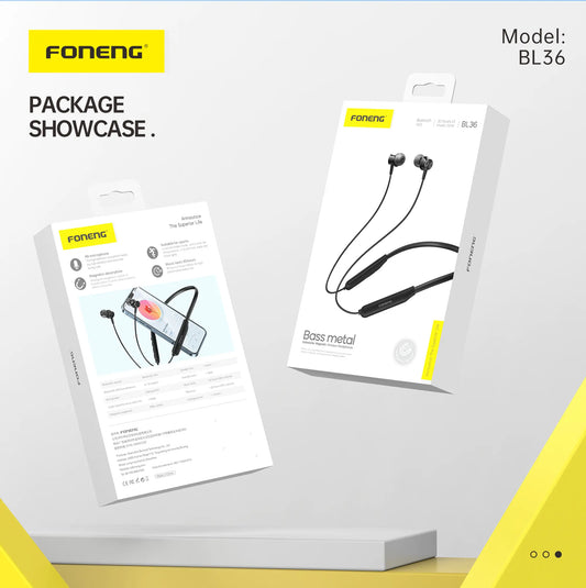 BL36 Deep Bass Neckband Bluetooth Earphone