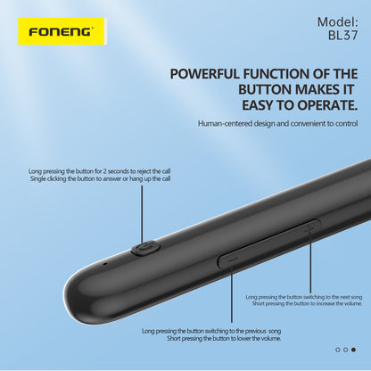 BL37 Digital Display Neckband Bluetooth Earphone