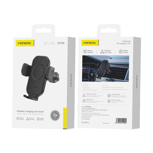 CP101 Wireless Charging Car Phone Holder