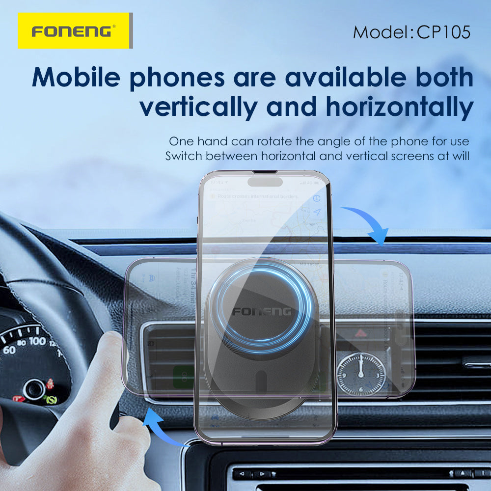 CP105 Wireless Charging Car Phone Holder