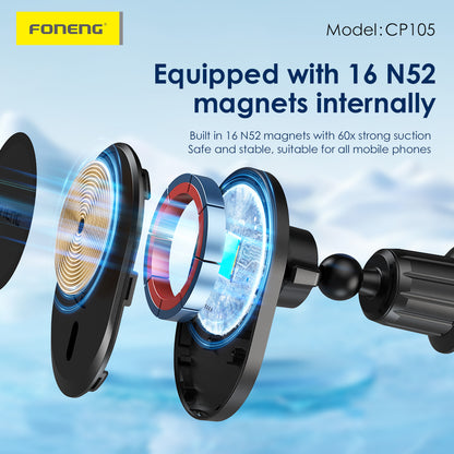 CP105 Wireless Charging Car Phone Holder