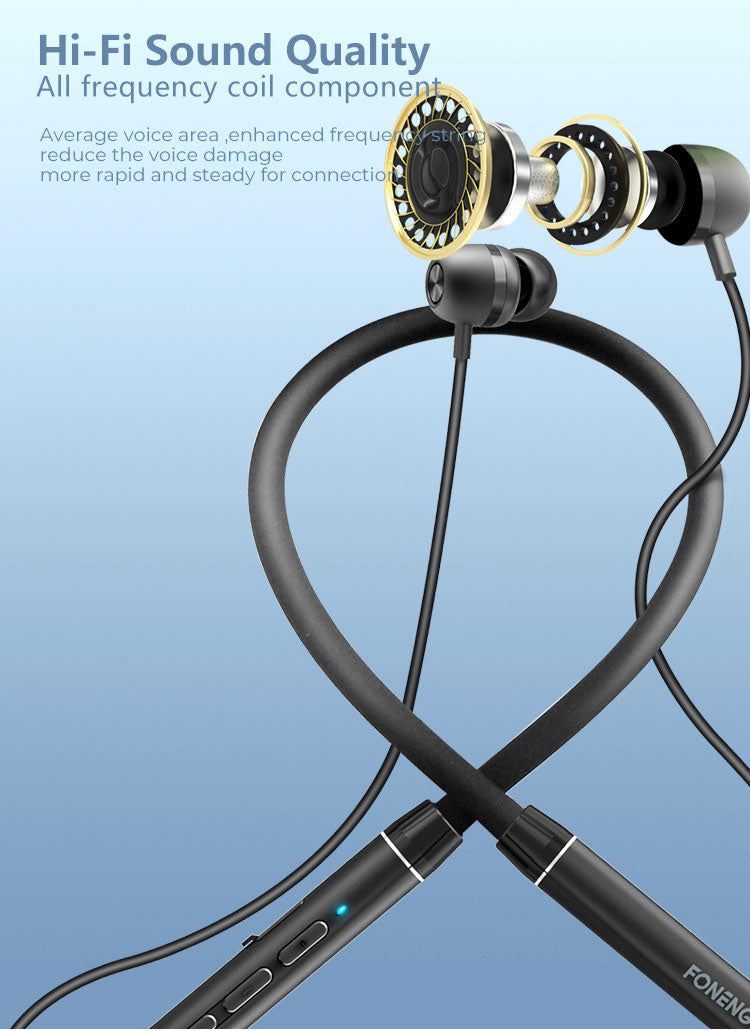 BL31 Silicone Neckband Bluetooth Earphone