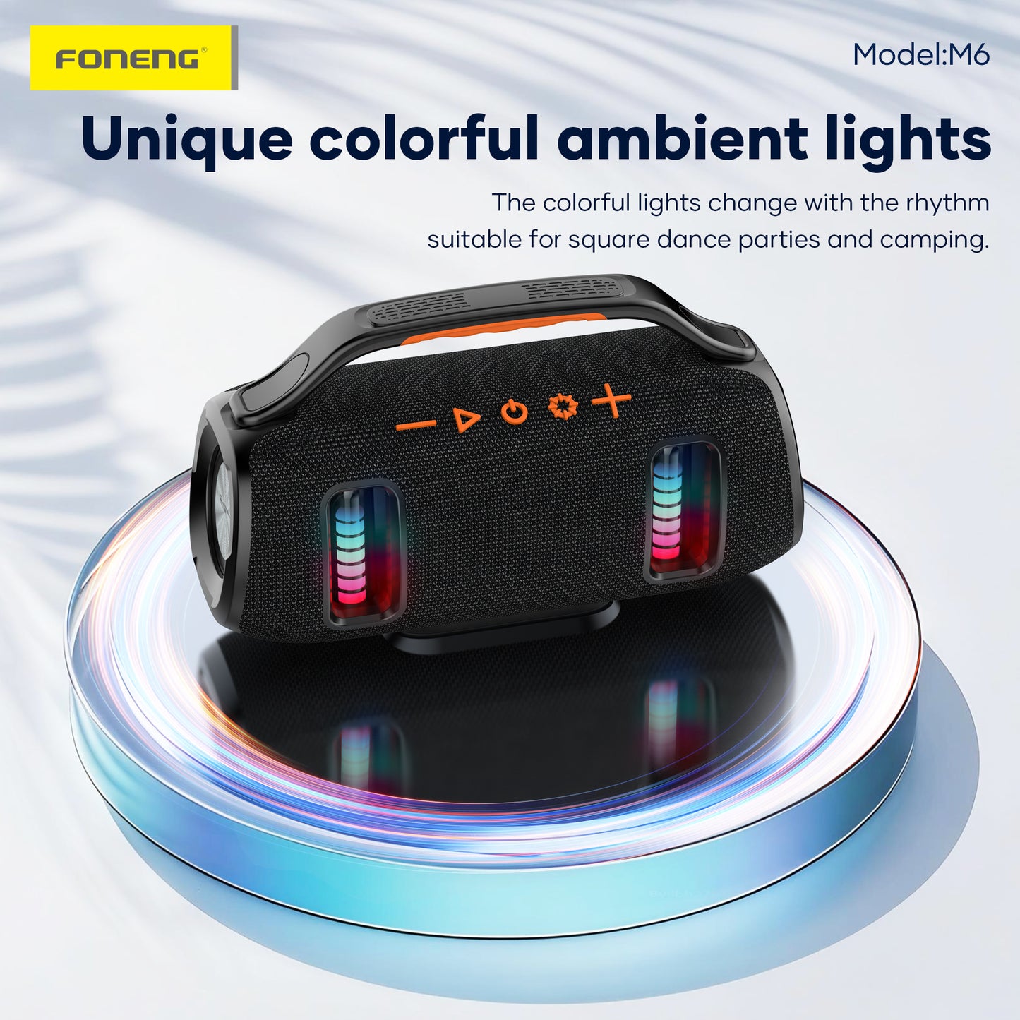 M6 Deep Bass Portable Speaker with Handle