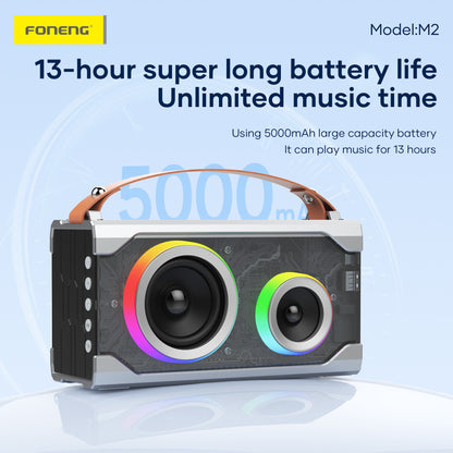 M2 Portable Colorful Light Speaker
