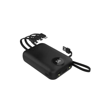 Lenyes PX140 10000mAh Power Bank with Built-in Cables